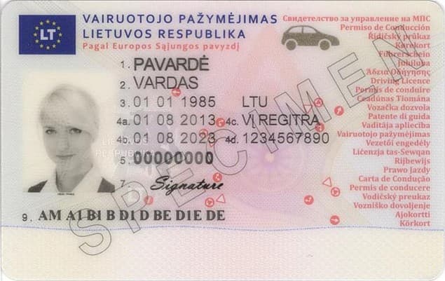 lithuanian-driving-licence-lithuania