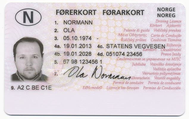 norwegian-driving-licence-norway